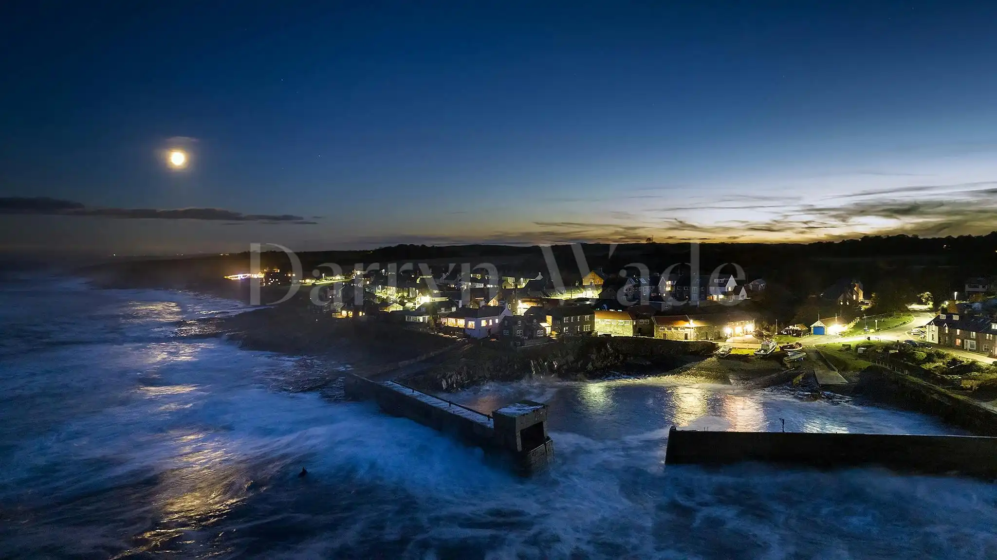 A stormy night over Craster
