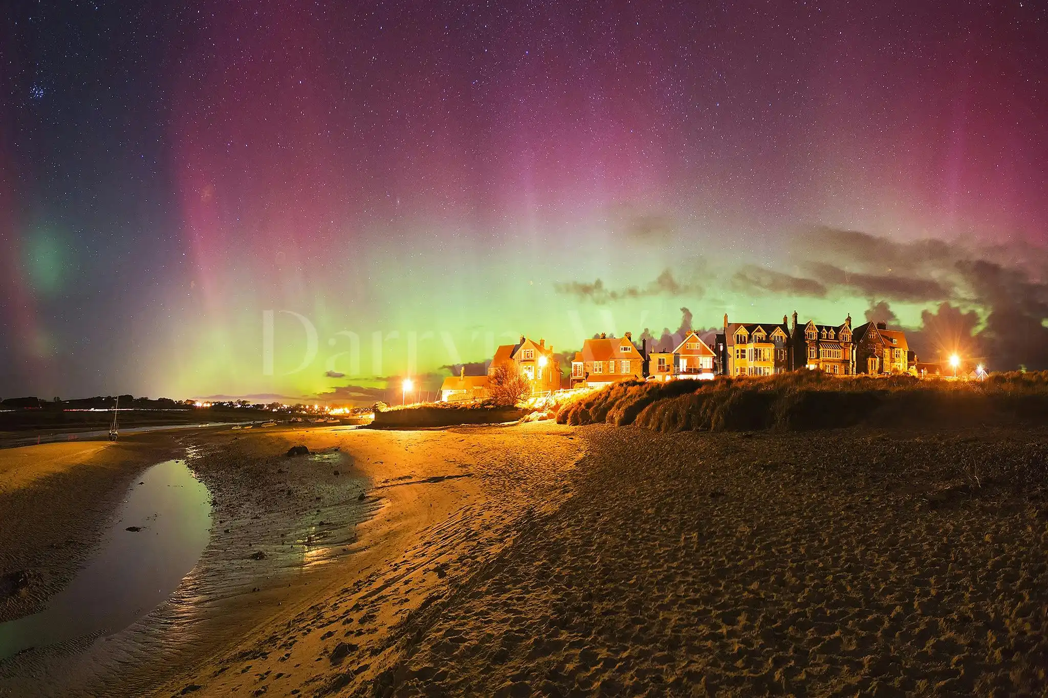 Aurora over Alnmouth