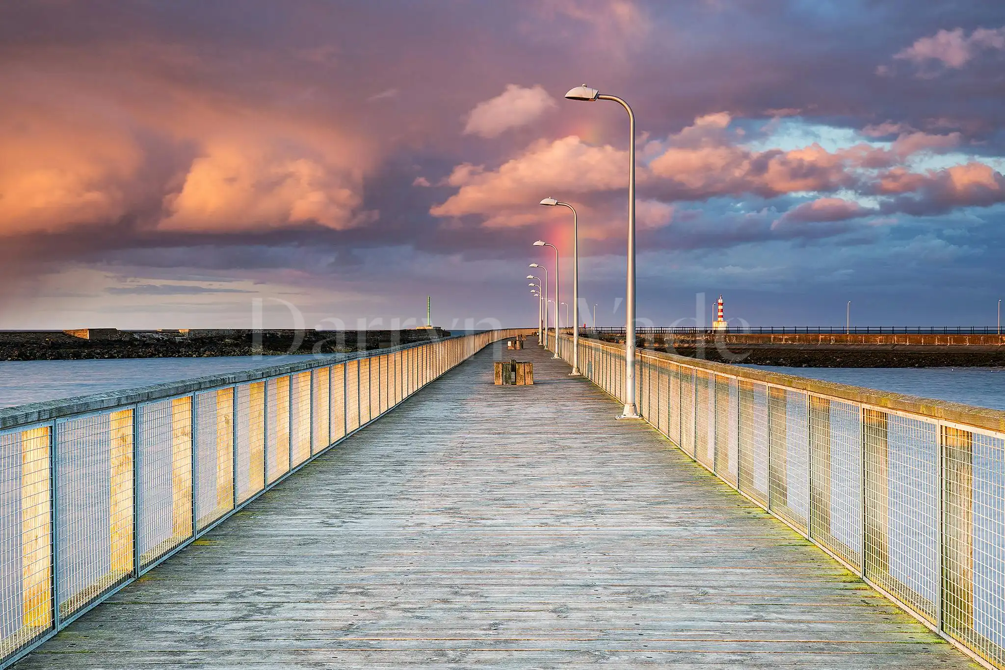 Evening colour, Amble Pier