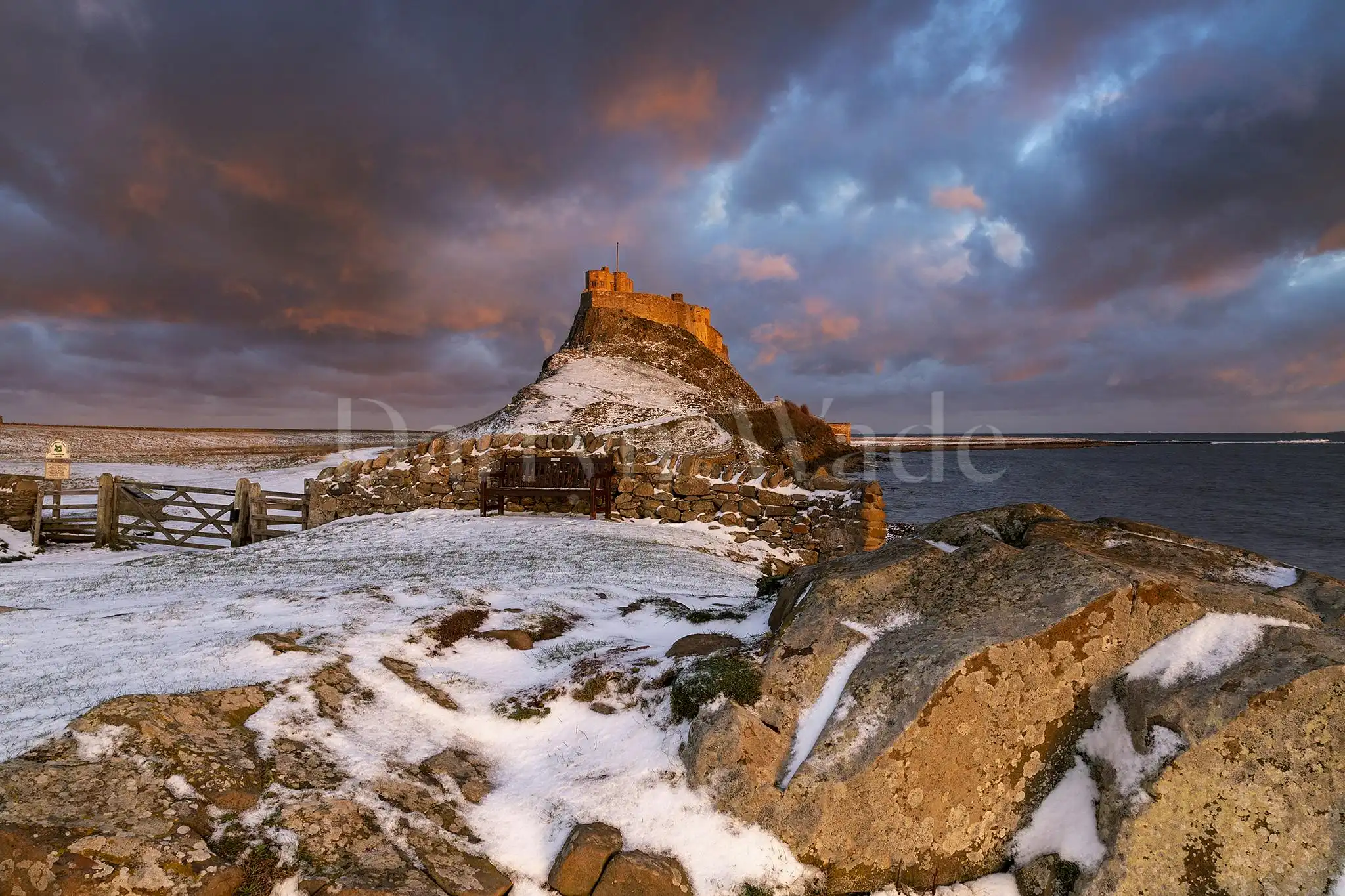 Evening Glow, Holy Island