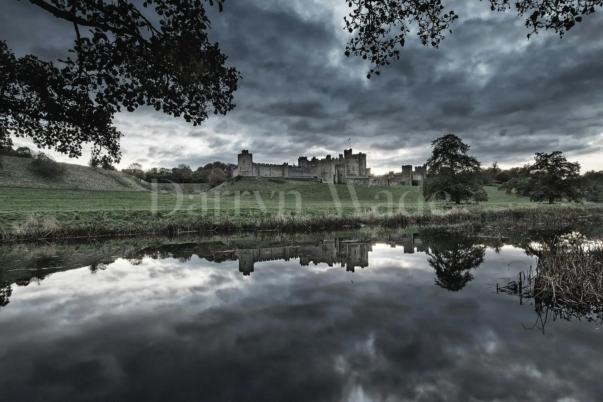 Evening reflection, Alnwick Castle