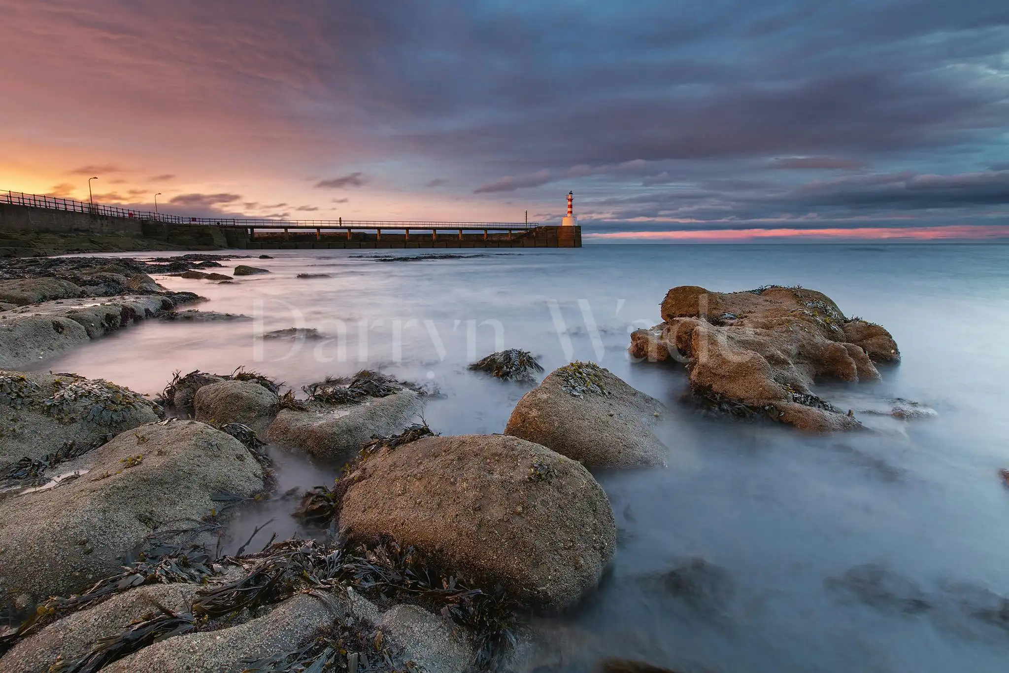 Sunset over Amble