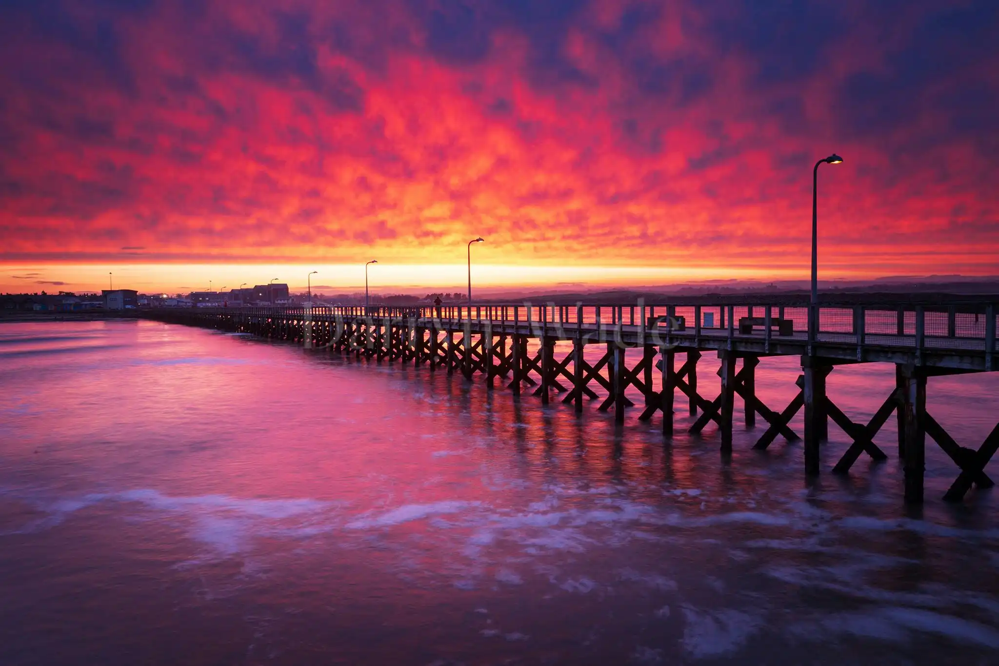 Sunset, Amble Pier