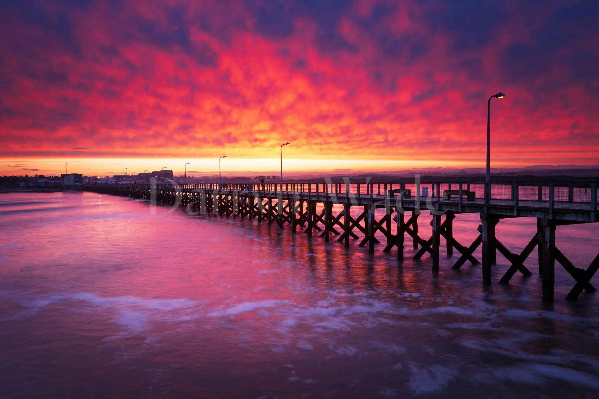 Sunset, Amble Pier